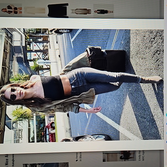 LEVI'S: greyish black high rise stretch 501 skinny jeans - Picture 1 of 7